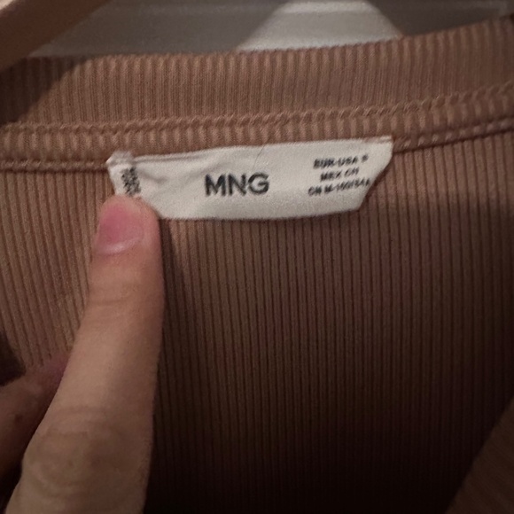 MANGO Tan Crop Long Sleeve - Picture 2 of 2